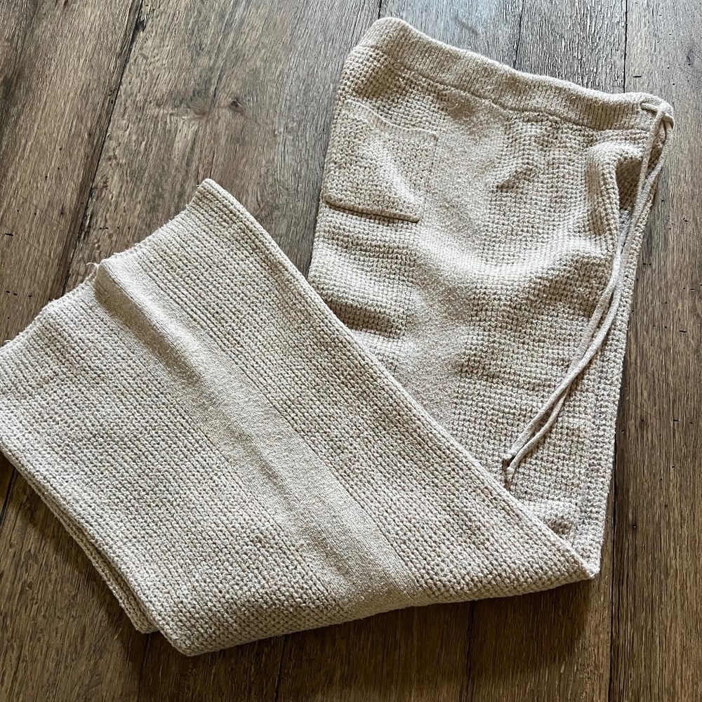 Aerie wide leg knitted pant Size xs